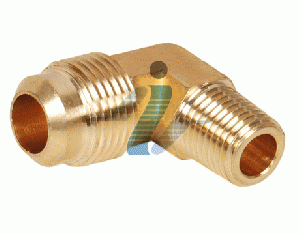 90 Degree Brass Flare Male Elbow